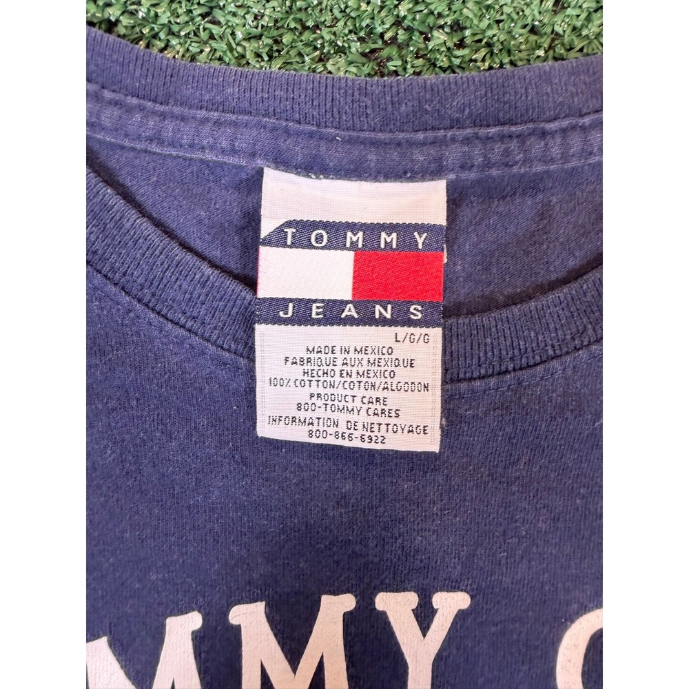 Tommy Jeans Tommy Girl Long Sleeve Tee Navy Womens L